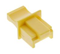InLine 59942J - Lote de 100 Tapones Antipolvo para Conector RJ45, Color Amarillo