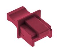 InLine 59942M - Lote de 10 Protectores Antipolvo para Conector RJ45, Color Rojo Oscuro