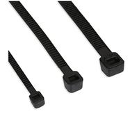 InLine 59963G Presilla Negro - sujección para Cables (Negro, 10 cm, 2,5 mm, 100 Pieza(s))