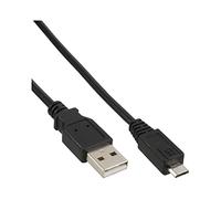 InLine 5m USB 2.0 A - micro B - Cable USB (5 m, USB A, Micro-USB B, 2.0, Male connector / Male connector, Negro)