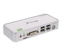 InLine 61602C Interruptor de ratón/Teclado/Video (kvm) - Periférico de Entrada (USB, USB, 1.2 m, 2048 x 1536 Pixeles, Alámbrico, 154 x 65 x 27 mm)