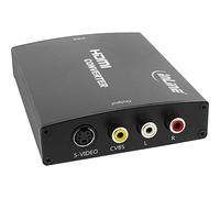 Inline 65006 - Convertidor con Audio HDMI Tipo A a VGA, 2 Conectores RCA, Color Negro