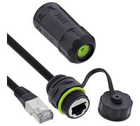 Inline 69927K - Cable de conexión RJ45 (Cat.6A, IP68, Impermeable, apantallado, 50 cm, Cable de 50 cm, conexión Ethernet para Exterior e Industria)