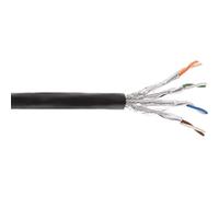 InLine 70050P - Cable de instalación Ethernet (Cat7a, S/FTP, S-STP, 50 m), Color Negro