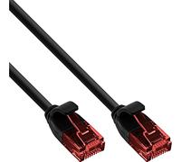 InLine® 71214S Slim Patch Cable U/UTP Cat.6 1,5 m Negro