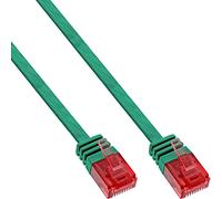 InLine 71614G - Cable de conexión plano U/UTP, cat. 6, 1,5 m, color verde