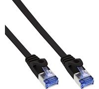 InLine 71807S - Cable de Pares Trenzados (Plano, U/FTP, Cat. 6A, 7 m), Color Negro