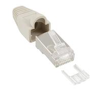 InLine 74590 - Conectores RJ45 apantallados (100 unidades), color beige