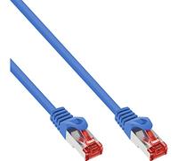 InLine 76110B - Cable de red S/FTP (PiMf), cat. 6, 250 MHz, PVC, CCA, azul, 10 m