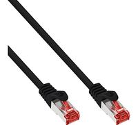 InLine 76111S - Cable de red S/FTP (PiMf), cat. 6, 250 MHz, PVC, CCA, negro, 1 m
