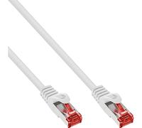 InLine 76111W Patch Cable, S/FTP (PiMf), Cat.6, 250 MHz, PVC, CCA, Blanco, 1 m