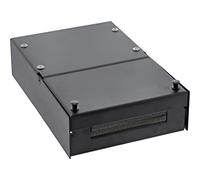 InLine 76202X - Caja de conexión para 4 enchufes Keystone RJ45 (Metal), Color Negro