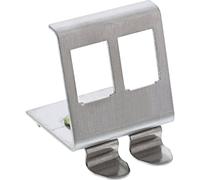 InLine 76203B Keystone Snap-In - Soporte de Metal para módulo (2 Compartimentos)