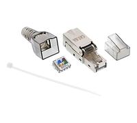 InLine 76204A RJ45 Metálico, Transparente - Conector (RJ45, Metálico, Transparente, Metal, De plástico, Cat6a, Bolsa de plástico)