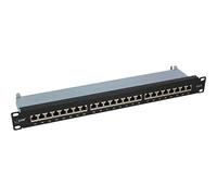 InLine 76224S Panel de parcheo - Bahía de Entrada (Cat.6, RJ45, Negro)