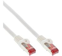 InLine 76412W - Cable de red S/FTP (PiMf), cat. 6, 250 MHz, PVC, cobre, blanco, 1,5 m