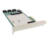 InLine 76617I Tarjeta y Adaptador de Interfaz SATA Interno - Accesorio (PCIe, SATA, PCI 2.0, 6 Gbit/s, 10 Gbit/s, 0, 1, 10, JBOD)