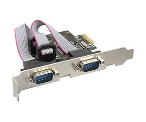 InLine 76619C tarjeta y adaptador de interfaz - Accesorio (PCIe, Moschip MCS9922 CV, 0,2441 Mbit/s, Alámbrico, DOS, Microsoft Windows 7/Vista/XP/2000/Server 2003-2008, Linux, Mac OS x 10.5, 2x DB-9 M)