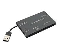 InLine 76636A - Lector (CF, Memory Stick (MS), MMC, MS Micro (M2), MS Pro, MS Pro Duo, SD, SDHC, USB 2.0, 480 Mbit/s, Negro, Ampolla)