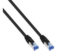 InLine 76850S - Cable de Pares (S/FTP (PiMf), 500 MHz, Cat. 6A, 0,5 m), Color Negro
