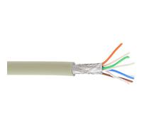 InLine® 76899 - Cable de conexión S/FTP (500 MHz, halógeno, cobre, 100 m), color gris