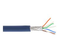 InLine® 76899B - Cable de conexión S/FTP (500 MHz, halógeno, cobre, 100 m), color azul
