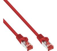 InLine 76911R - Cable de interconexión S/FTP (PiMf), cat. 6, 250 MHz, sin halógenos, cobre, rojo, 1 m