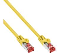 InLine 76950Y - Cable de red S/FTP (PiMf), cat. 6, 250 MHz, sin halógenos, cobre, 0,5 m, color amarillo
