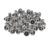 InLine 77783A - Juego de tornillos para montaje SSD M.2, ranura en cruz, M2 x 3 mm, acero niquelado, ideal para placa base y tarjetas adaptadoras, 50 unidades