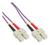InLine 83555p LWL Duplex Cable (SC/SC, 50/125 µm, OM4, 0,5 m)