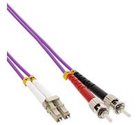 InLine 88504p LWL Duplex Cable (LC/ST, 50/125 µm, OM4, 0,5 m)