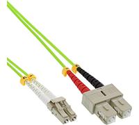 InLine 88639Q cable de fibra optica 20 m LSZH OM4 2x LC 2x SC Verde - Cable de fibra óptica (20 m, LSZH, OM4, 2x LC, 2x SC, Verde)