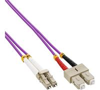 InLine 88644p LWL Duplex Cable (LC/SC, 50/125 µm, OM4, 0,5 m)