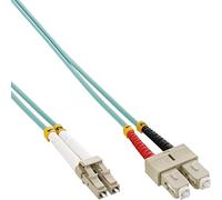 InLine 88649o LWL Duplex Cable (LC/SC, 50/125 µm, OM3, 15 m)