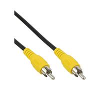 InLine 89937B 0.5m RCA RCA Negro Cable de vídeo Compuesto