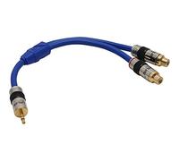 InLine 89941P adaptador de cable 2x RCA F 1x 3.5mm M Azul - Adaptador para cable (2x RCA F, 1x 3.5mm M, Male connector / Female connector, 0,25 m, Azul)