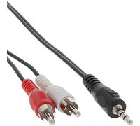 InLine 89944L cable de audio 1 m 3,5mm Negro - Cables de audio (3,5mm, 1 m, Negro)