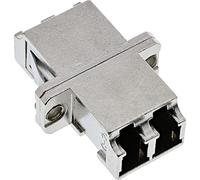 InLine Duplex LC/LC, MultiMode, with Flange - Adaptador para Cable (MultiMode, with Flange, 2 x LC, 2 x LC, Hembra/Hembra) Plata