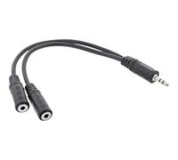 InLine 99300D cable de audio 5 m 3.5mm 2 x 3.5mm Negro - Cables de audio (3.5mm, Male, 2 x 3.5mm, Female, 5 m, Black)