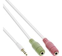 InLine® 99301W - Cable Adaptador para Auriculares