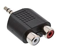 Inline 99302 - Adaptador de Audio (Conector Jack de 3,5 mm a 2 Conectores RCA, estéreo)