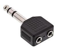 InLine 99304 - Adaptador de Audio (Conector Jack de 6,3 mm a 2 Conectores Jack de 3,5 mm)
