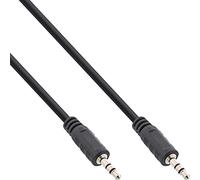 InLine 99932D cable de audio 0,5 m 3,5mm Negro - Cables de audio (3,5mm, 3,5mm, 0,5 m, Negro)
