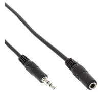 InLine 99933 cable de audio 3 m 3,5mm Negro - Cables de audio (3,5mm, 3,5mm, 3 m, Negro)