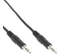 InLine 99936A cable de audio 3 m 3,5mm Negro - Cables de audio (3,5mm, 3,5mm, 3 m, Negro)