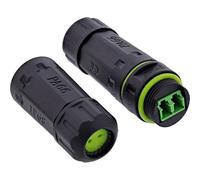 Inline Acoplamiento de Fibra óptica LC Duplex, IP68, Resistente al Agua, Conector de Fibra óptica Exterior, monomodo, LC LC para Carcasa M20, 69927B