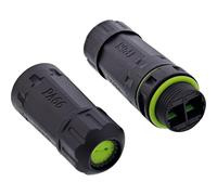 Inline Acoplamiento de Fibra óptica SC Duplex, IP68, Resistente al Agua, Conector de Fibra óptica Exterior, monomodo, conexión SC para Carcasa M20, 69927F