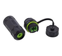 Inline Acoplamiento de Fibra óptica SC Simplex, Corto, IP68, Impermeable, Conector de Fibra óptica Exterior, monomodo, conexión SC para Carcasa M20, 69927E