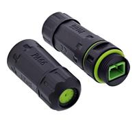 Inline Acoplamiento de Fibra óptica SC Simplex, IP68, Resistente al Agua, Conector de Fibra óptica Exterior, monomodo, conexión SC para Carcasa M20, 69927D