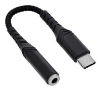 Inline Adaptador de Audio USB-C a 3,5 mm con DAC, Hi-Res 96 kHz, micrófono